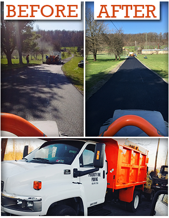 Paving Project Before and After, Company Vehicle Paving Project Before and After, Company Vehicle